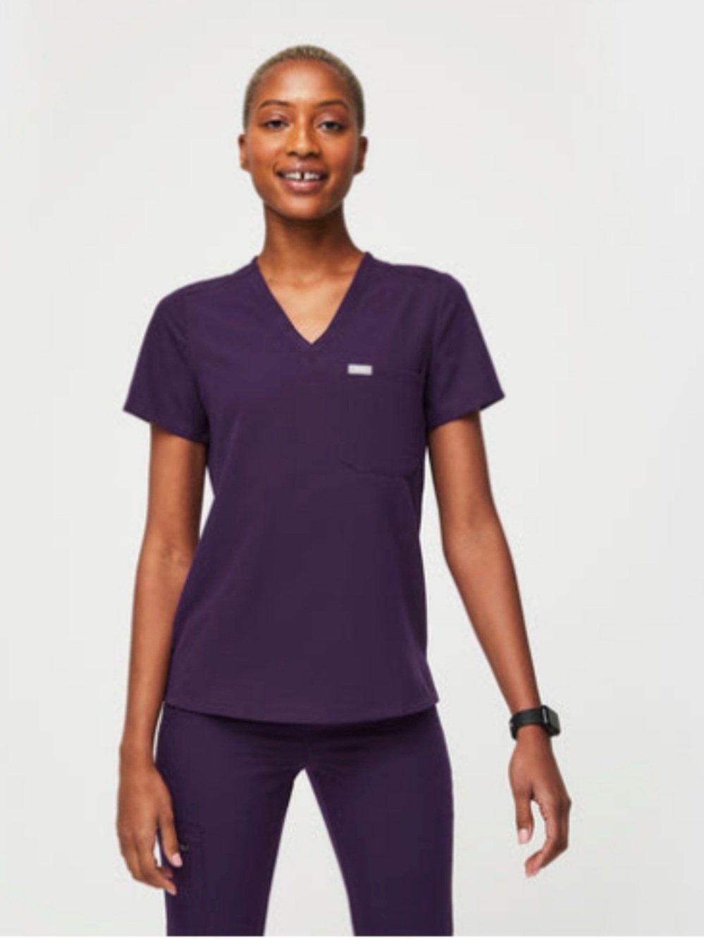 Figs Scrubs XS Set (top AND bottom) in Purple Jam (Regular style)